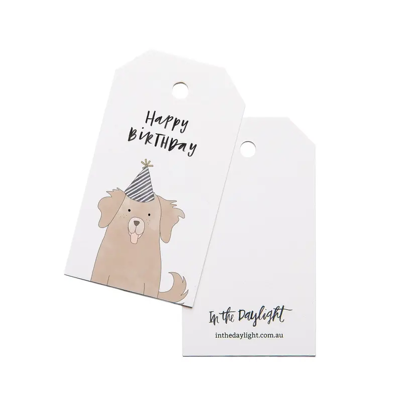 In The Daylight - Gift Tags - Pack Of 5 - Birthday Dog 1
