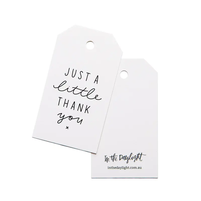 In The Daylight - Gift Tags - Pack Of 5 - Just A Little Thank You 1