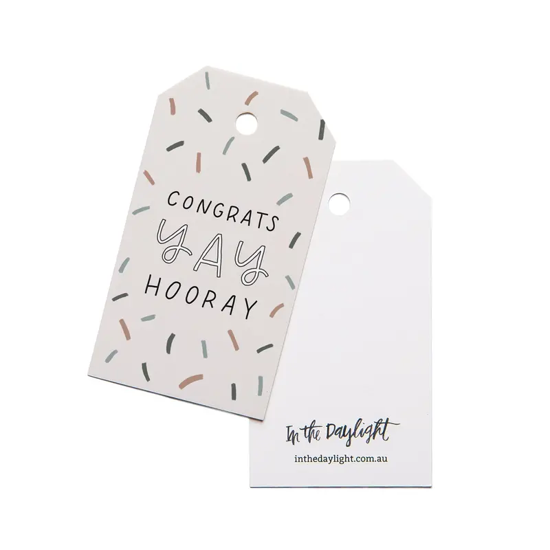 In The Daylight - Gift Tags - Pack Of 5 - Yay Confetti 1