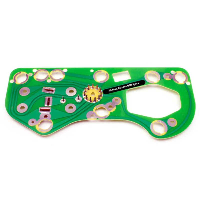 Instrument Cluster Printed Circuit Board, All-New, 1968-70 Amc Amx, Javelin, 1967 Ambassador, 1967 Marlin, W/O Tach & W/Flasher Mounting Hole 1