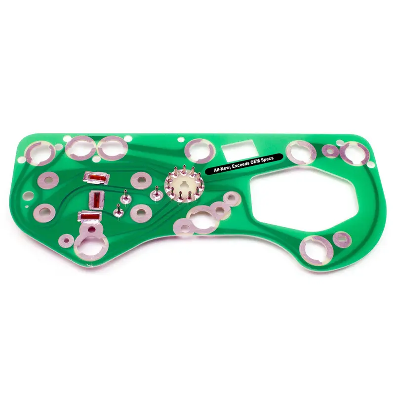 Instrument Cluster Printed Circuit Board, All-New, 1970 Amc Amx, Javelin, 1970-72 Ambassador, 1971-73 Matador W/120 Speedo & Low Fuel Option 1