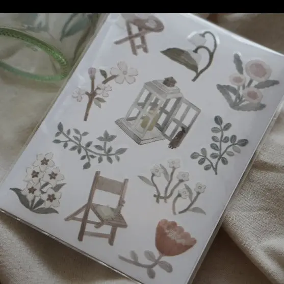 Ivy Snow - Planner Sticker - Afternoon Garden 1