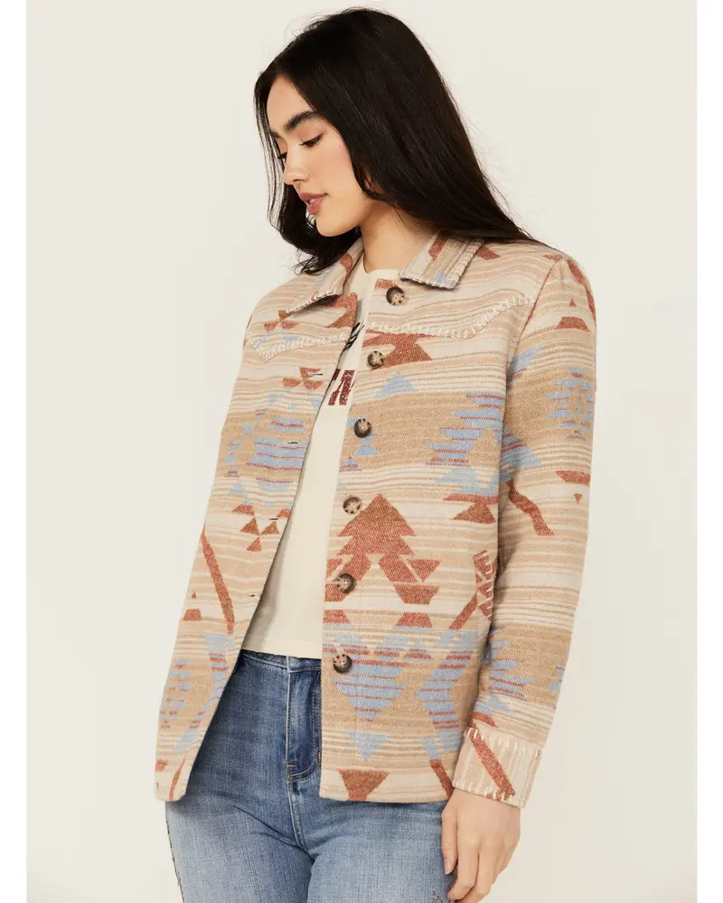 Jenry Southwestern Print Oversized Shacket 1