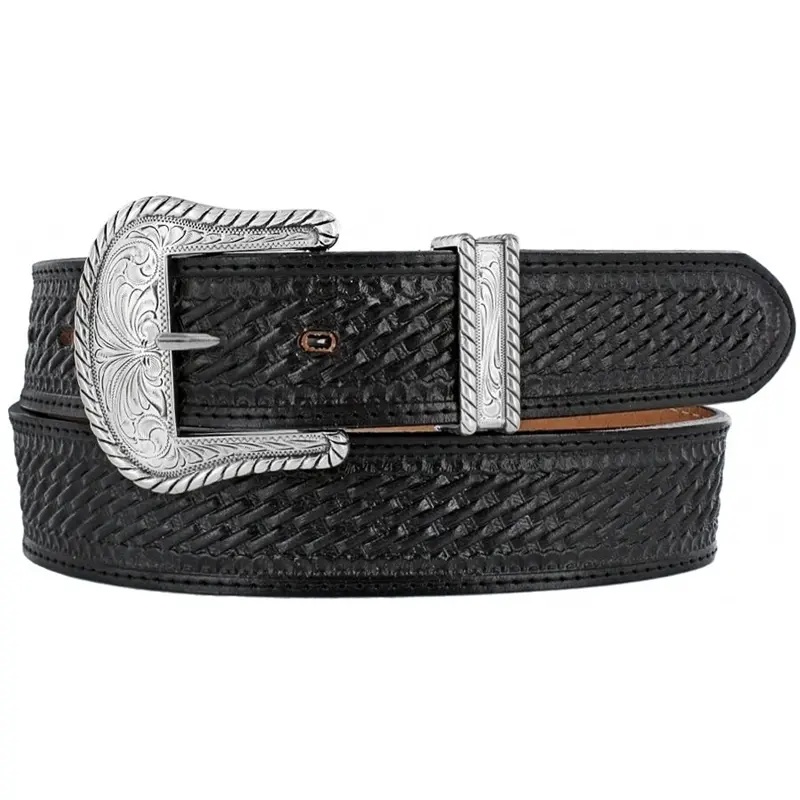 Justin Black Bronco Belt - C12263 1