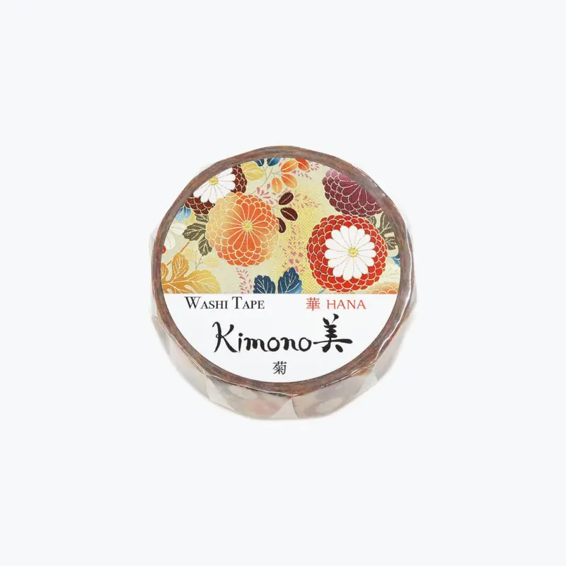 Kamiiso - Washi Tape - Kimono Beauty - Chrysanthemum 1
