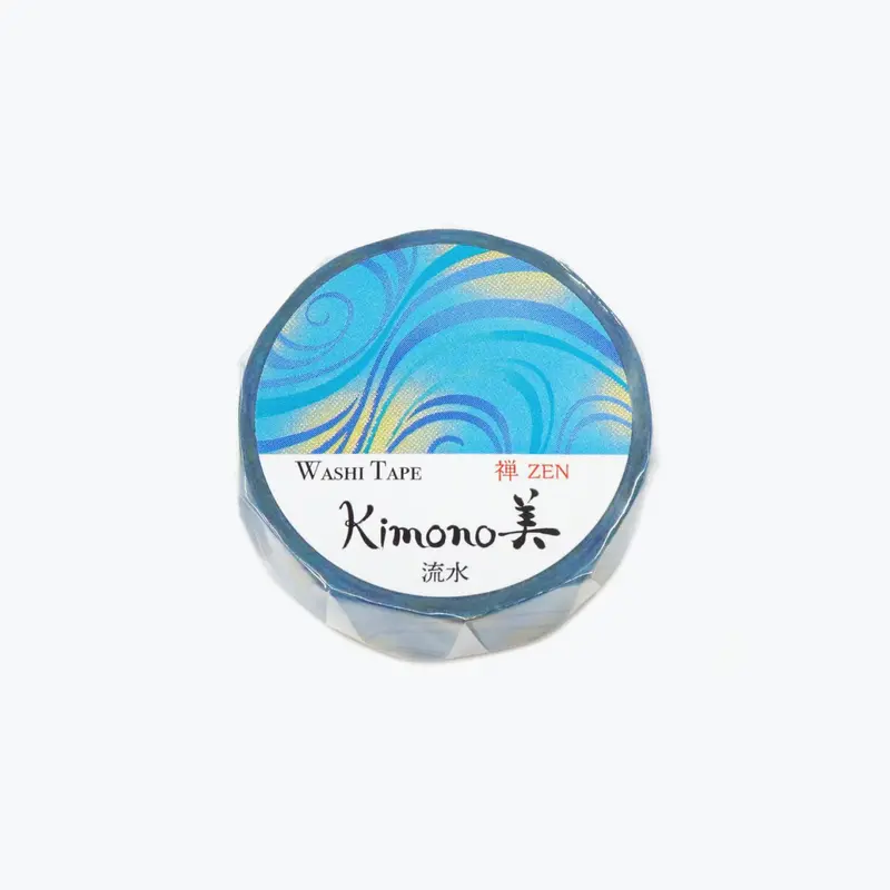Kamiiso - Washi Tape - Kimono Beauty - Flowing Water 1