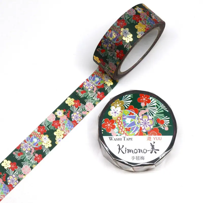 Kamiiso - Washi Tape - Kimono Ii - Temari Ume 1