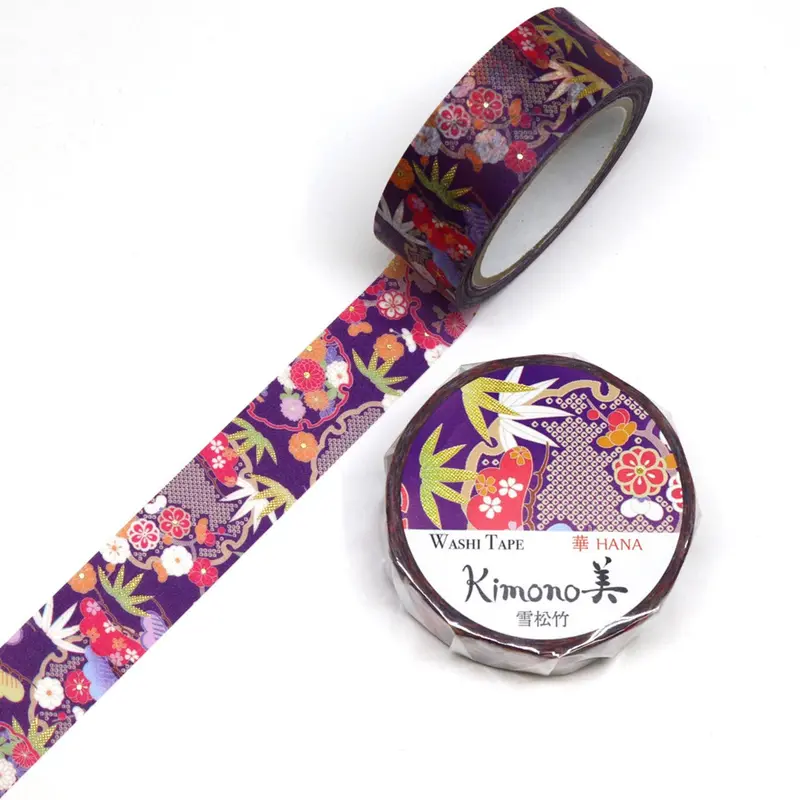 Kamiiso - Washi Tape - Kimono Ii - Yuki Sho-Chiku 1