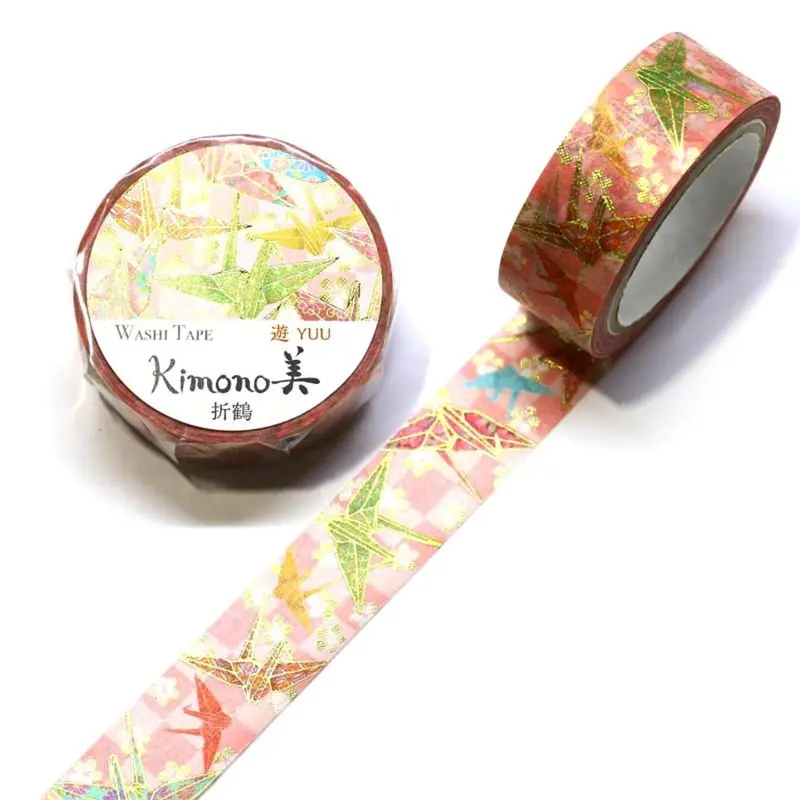 Kamiiso - Washi Tape - Kimono - Origami Crane 1