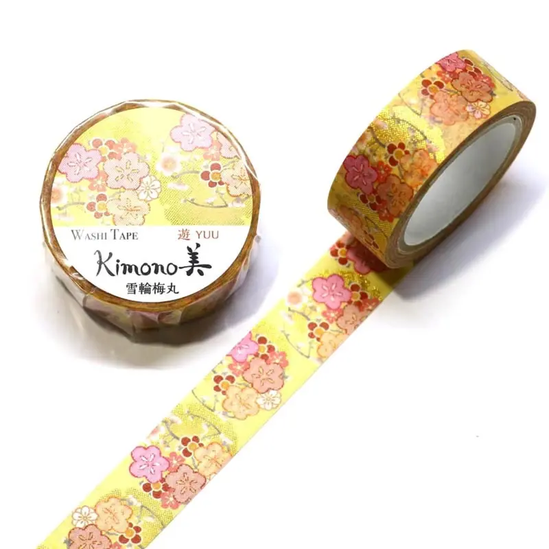 Kamiiso - Washi Tape - Kimono - Snow Blossom 1