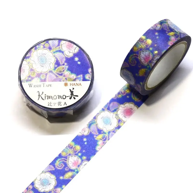 Kamiiso - Washi Tape - Kimono - Tsujigahana A 1