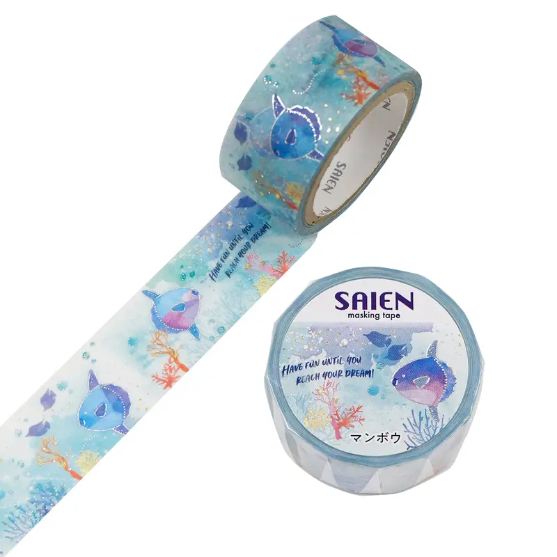 Kamiiso - Washi Tape - Marine Life - Sunfish 1