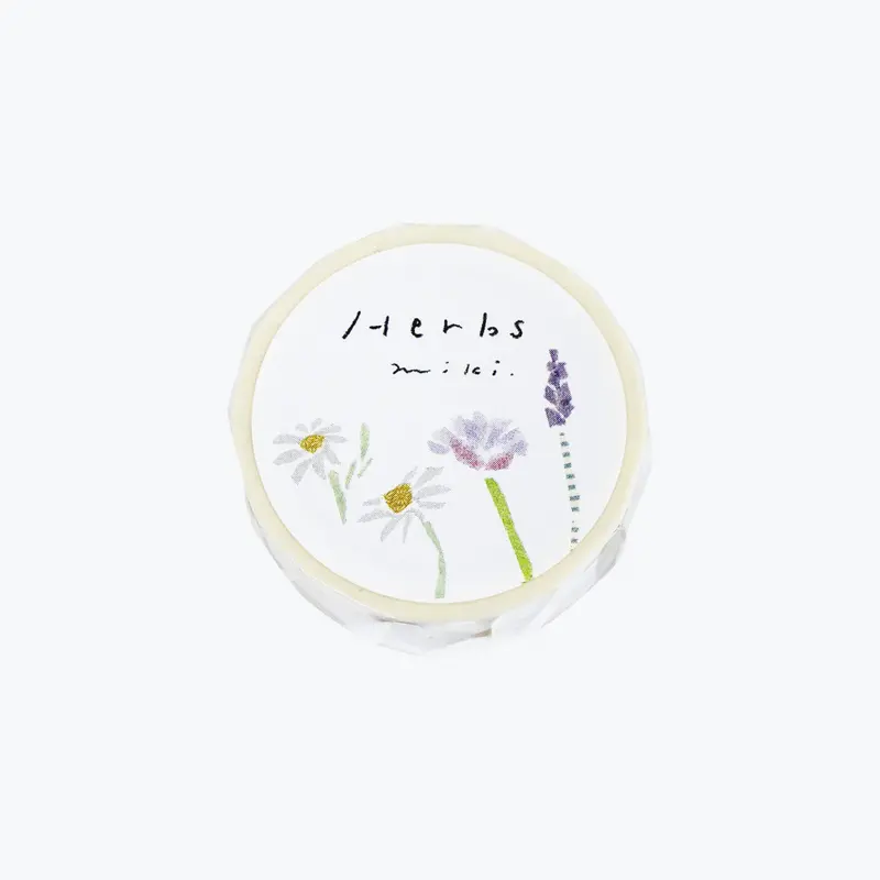 Kamiiso - Washi Tape - Miki Tamura - Herbs 1