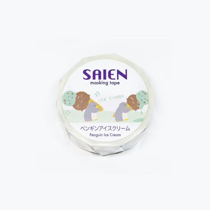Kamiiso - Washi Tape - Penguin Ice Cream 1