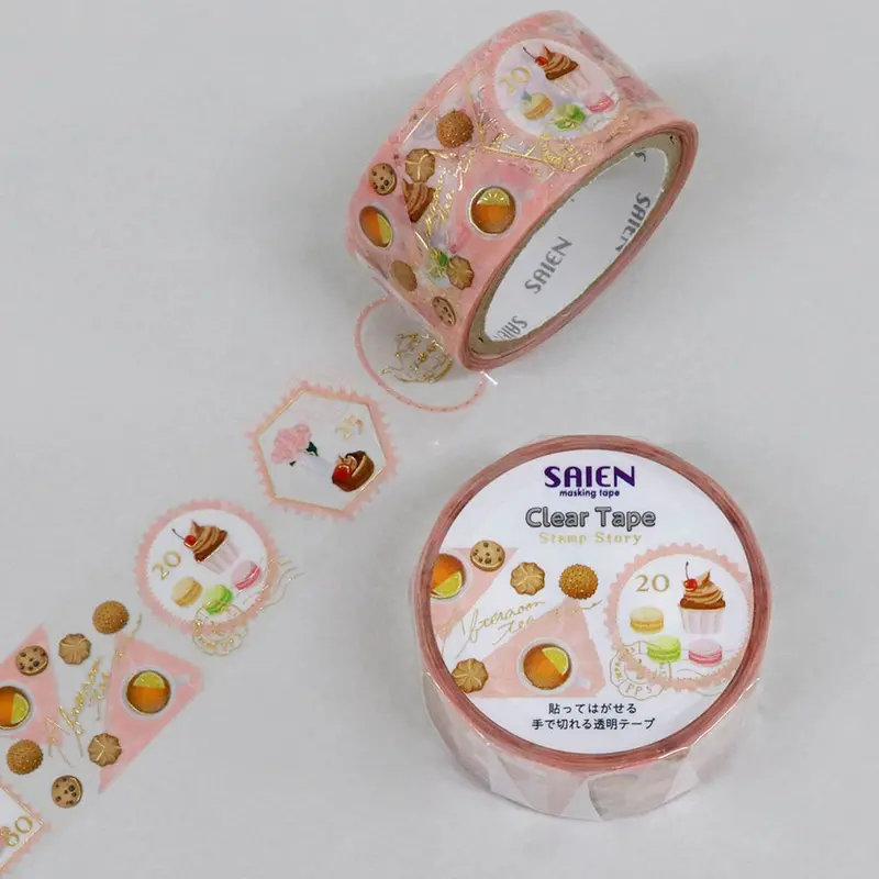 Kamiiso - Washi Tape - Stamp Story - Tea Party 1