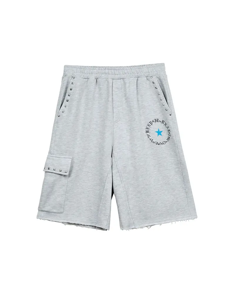 Keep It Real Grey Short Sweatpants 1