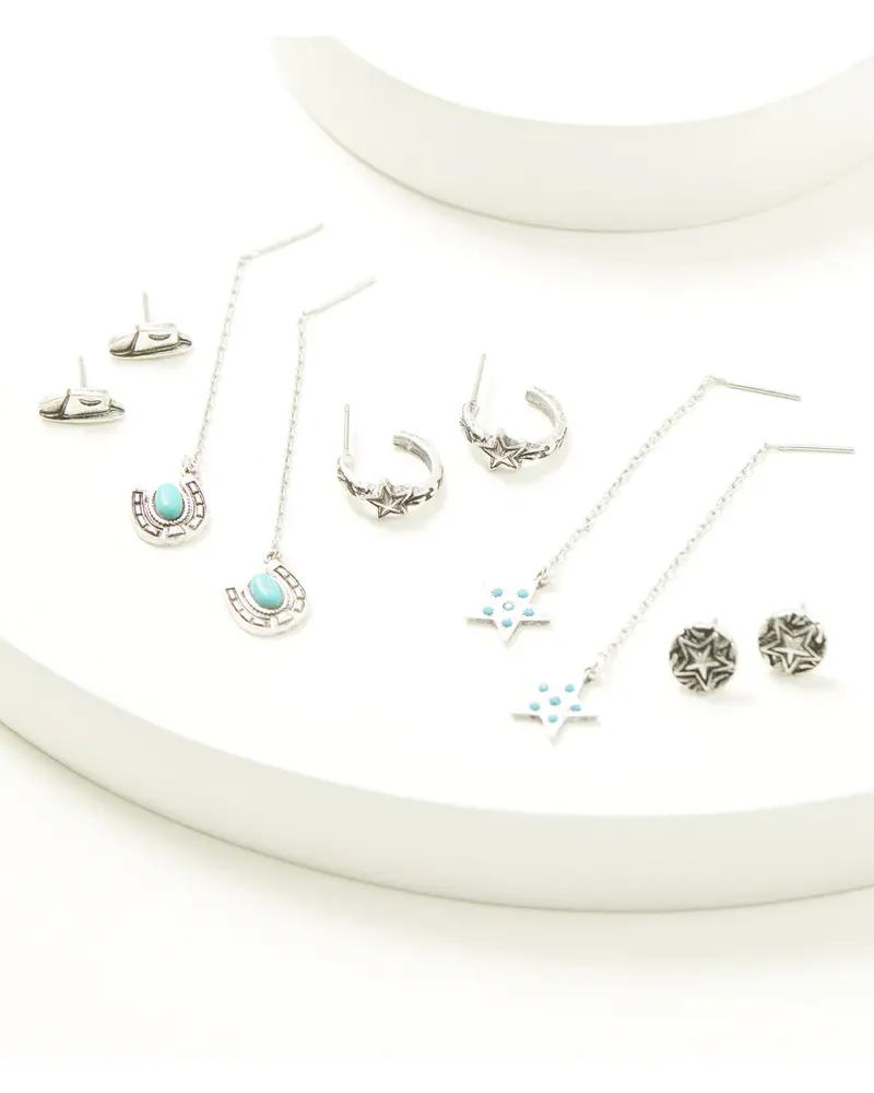 Keller Threader Charms Earring Set - 5 Piece 1
