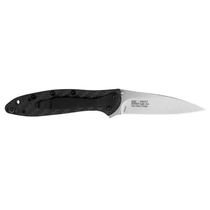 Kershaw Leek Carbon Fiber Stonewash Knife Cpm154 - 1660Cf 1