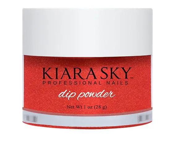 Kiara Sky Dip Powder D424 I'm Not Red-E Yet 1