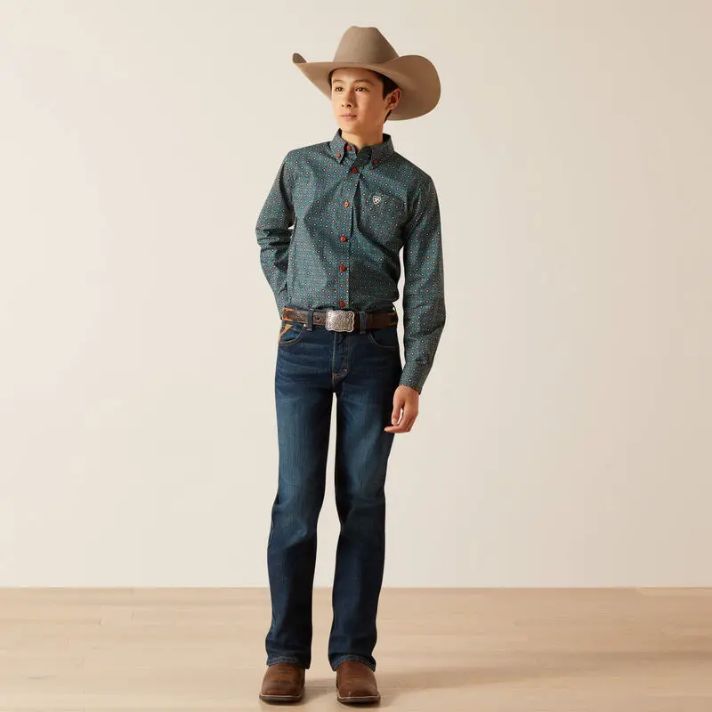 Kids Ariat Broderick Classic Fit Shirt - 10046432 1