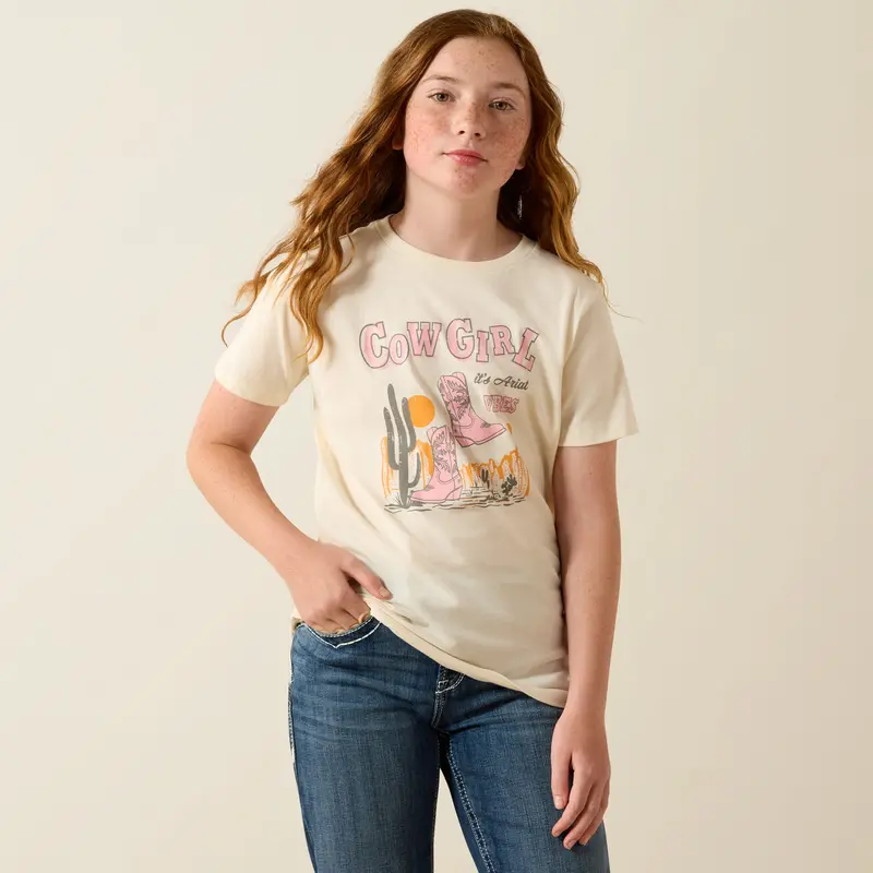 Kids Ariat Cowgirl Vibes T-Shirt - 10071704 1