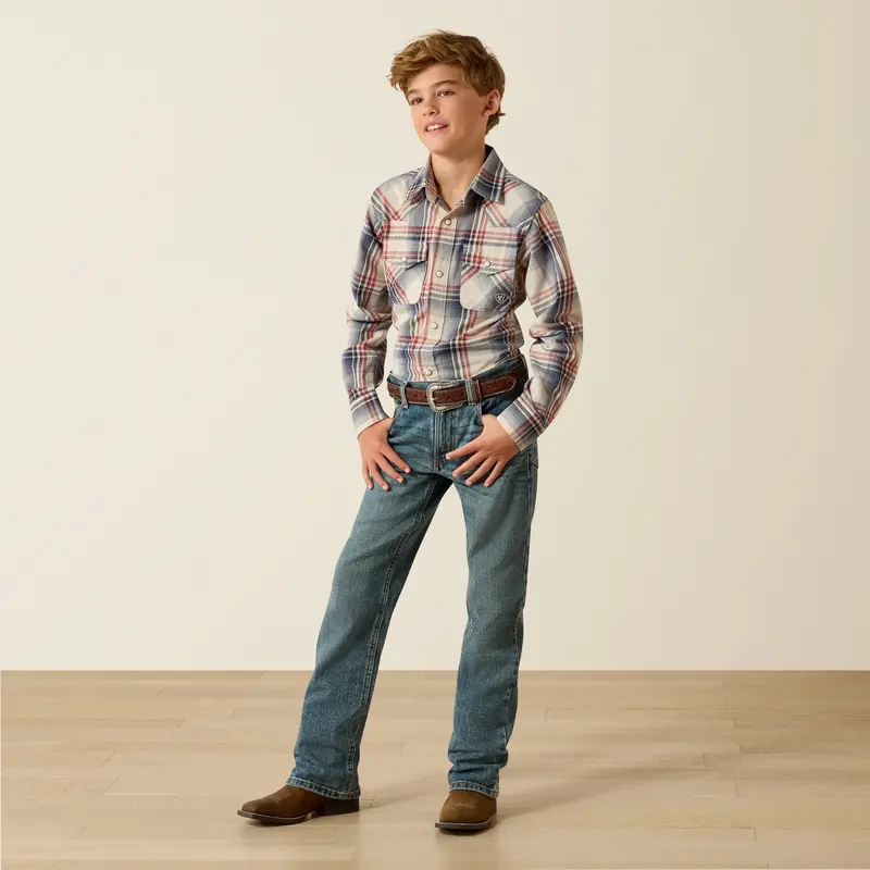Kids Ariat Retro Hawthorn Snap Shirt - 10071172 1
