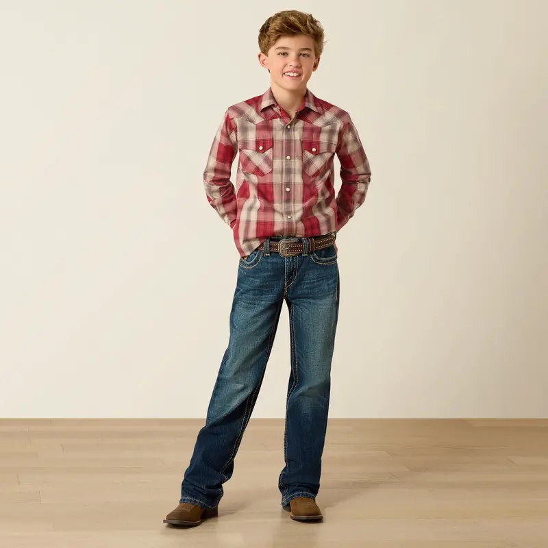 Kids Ariat Retro Hawthorn Snap Shirt - 10071683 1