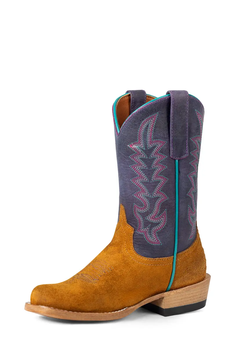 Kid's Macie Bean Snuff Waxy Commander With Purple Nashville Tops - Mk9527 1
