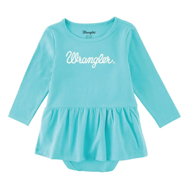 Kids Wrangler Long Sleeve Logo Skirted Bodysuit - 112338973 1