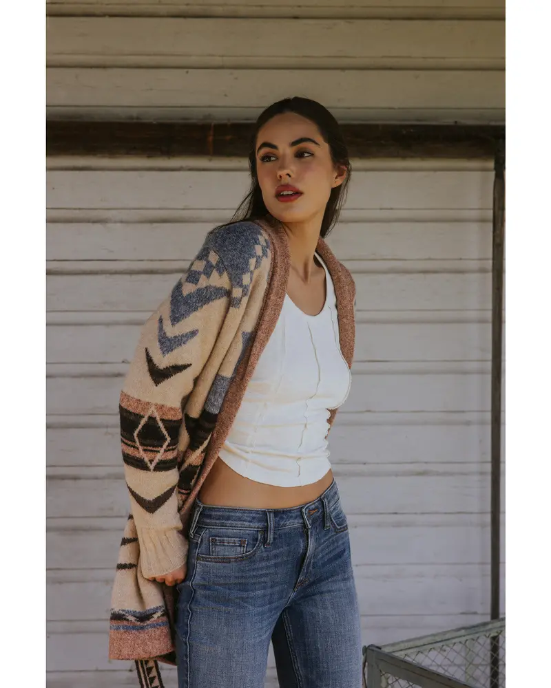 Kimbark Southwestern Print Cardigan 1