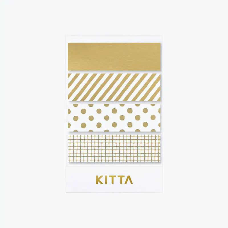 King Jim - Washi Strips - Kitta - Mix (Gold Foil) <Outgoing> 1