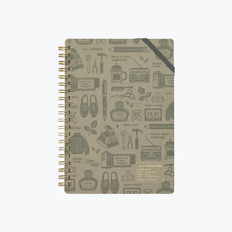 Kleid X Eric - 2026 Diary - B6 - Griege 1