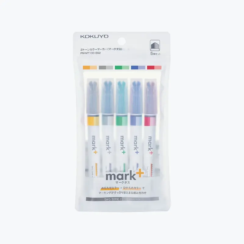 Kokuyo - Highlighter - Mark+ Dual Tone 2 [New Colours] 1