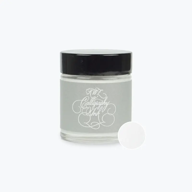 Kwz - Calligraphy Ink - Pearl White 1