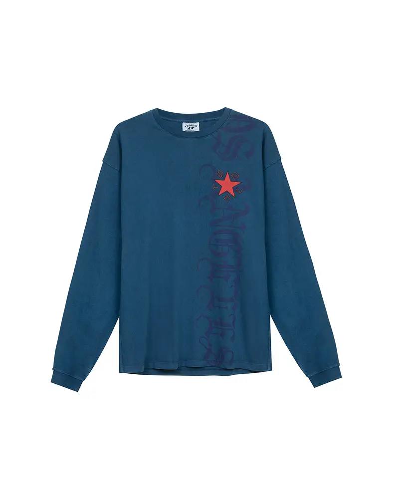 La-Bcn Longsleeve Tee Navy 1