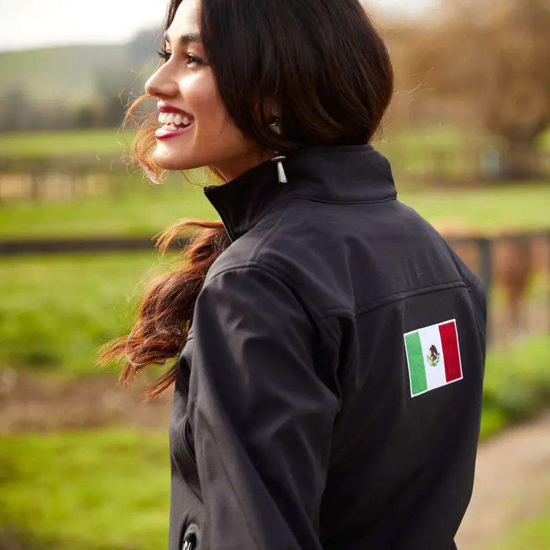 Ladies Ariat Classic Team Mexico Softshell Water Resistant Jacket - 10031428 1