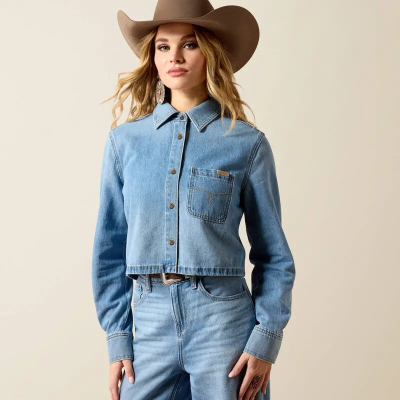 Ladies Ariat Cropped Comfort Shirt - 10073013 1