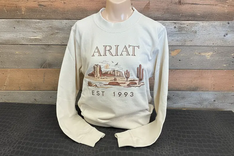 Ladies Ariat Essential Crew Sweatshirt - 10071166 1