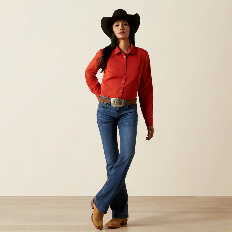 Ladies Ariat Kirby Ketchup Pro Shirt - 10062624 1