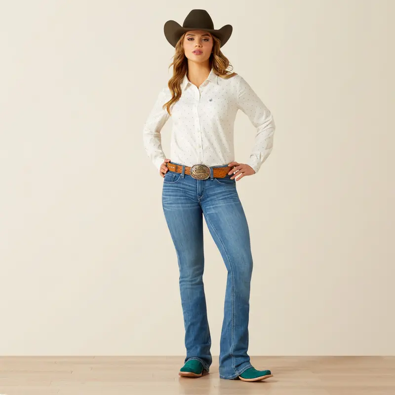 Ladies Ariat Kirby Pro Ranchito Print Shirt - 10062625 1