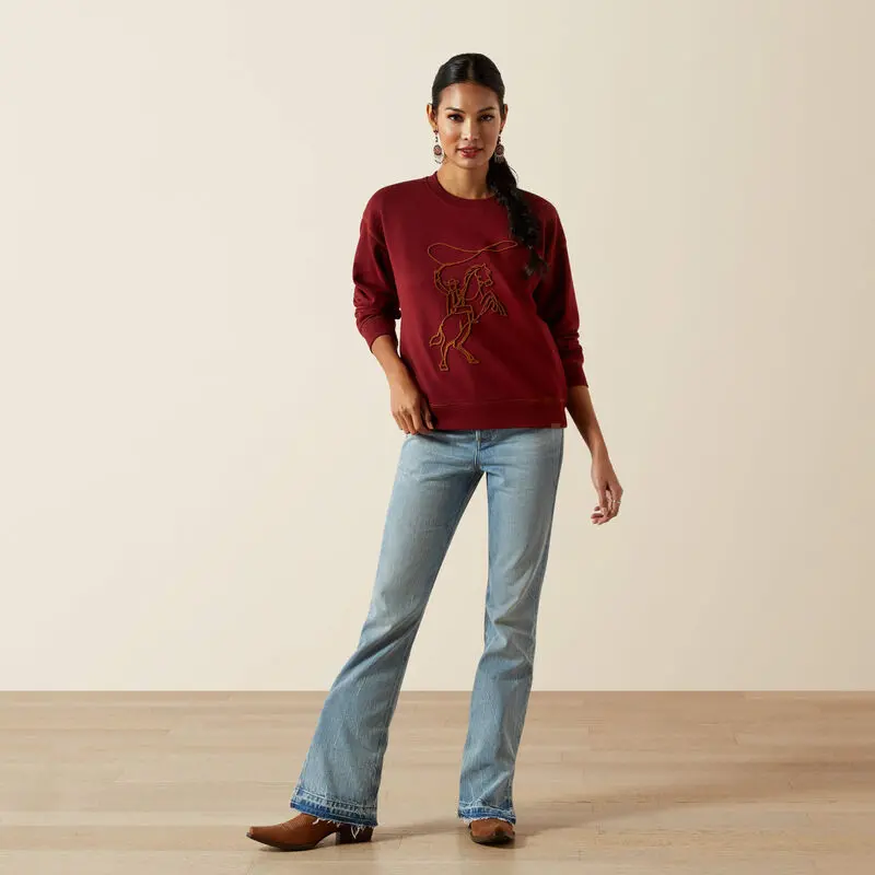 Ladies Ariat Lasso Sweatshirt - 10062799 1