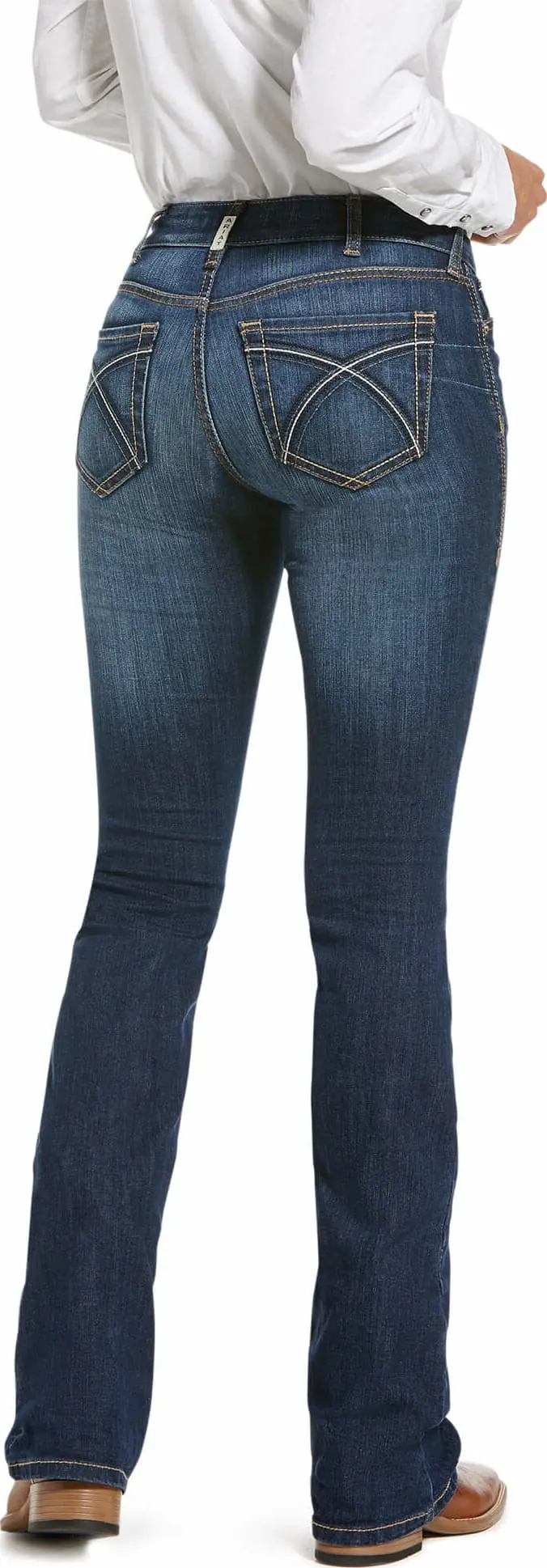Ladies Ariat R.E.A.L Perfect Rise Stretch Rosa Boot Cut Jean In Lita - 10027713 1