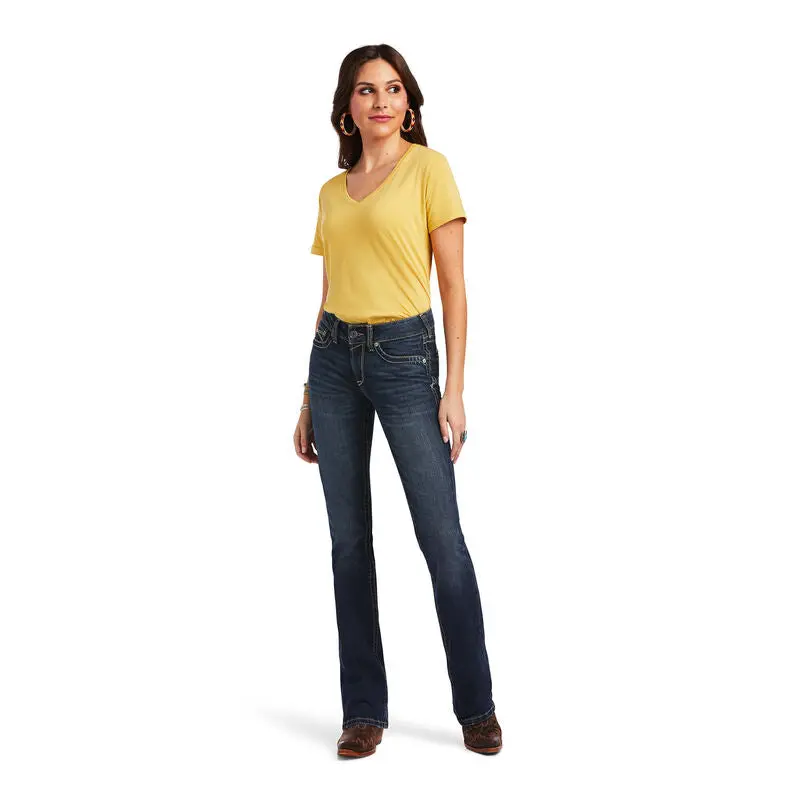 Ladies Ariat Real Perfect Rise Lexie Boot Cut Jean In Missouri - 10041059 1