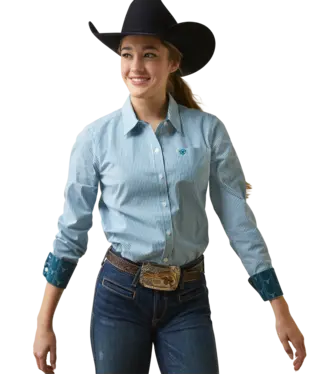 Ladies Ariat Wrinkle Resistant Kirby Long Sleeve Shirt - 10046700 1