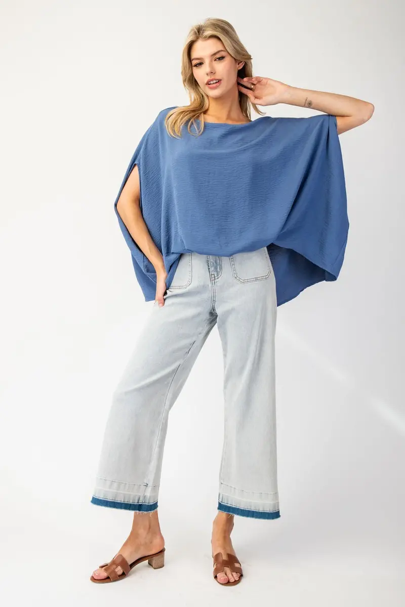 Ladies Eesome Solid Dolman Sleeve Top - Tk54530 1