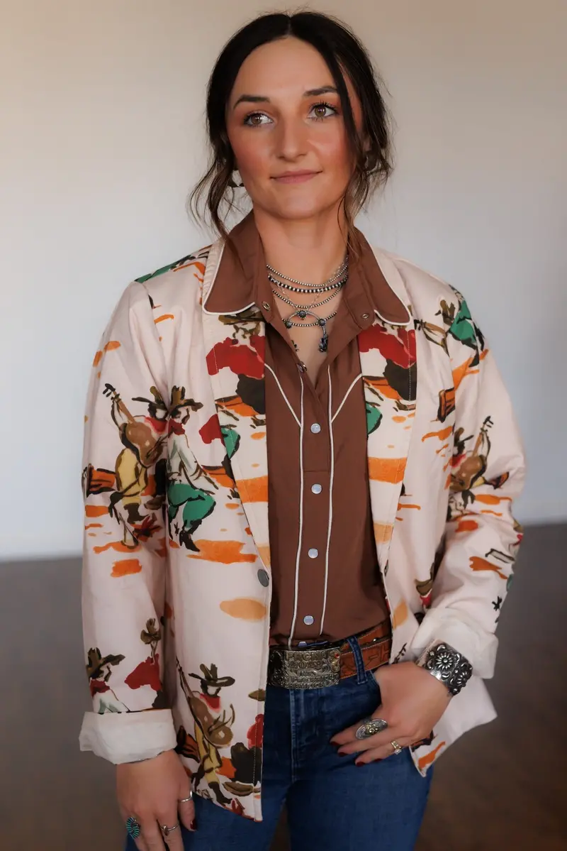 Ladies Howdy Hanny Wagon Wheel Blazer - Hh4000 1