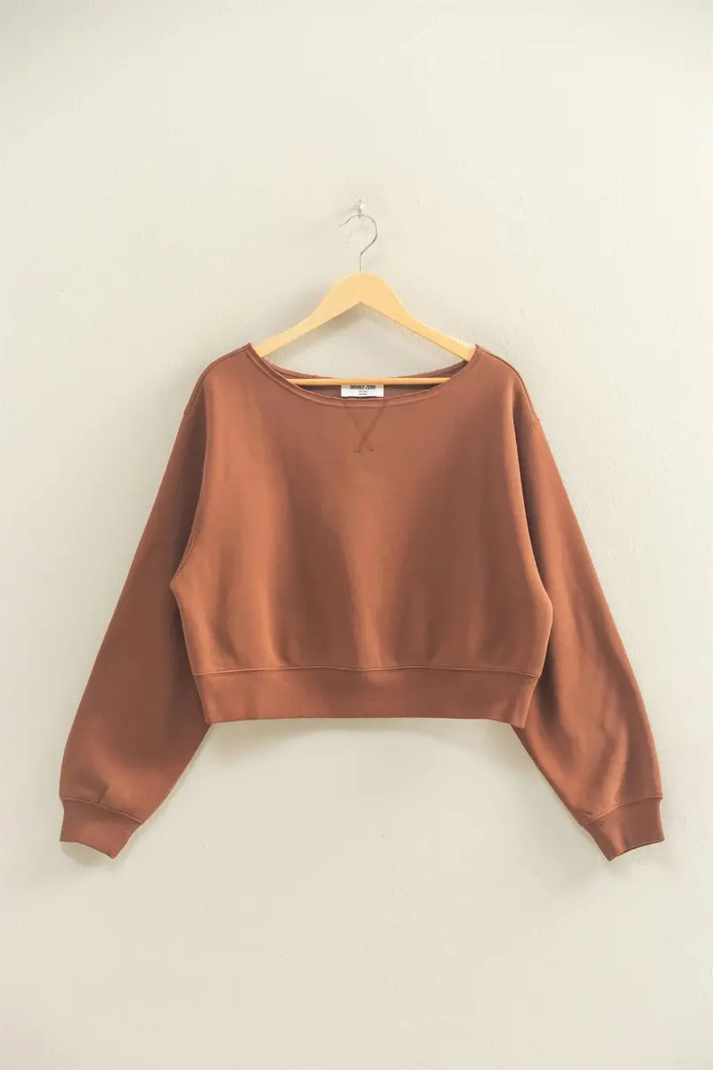 Ladies Hyfve Boatneck Long Sleeve Pullover Sweatshirt - Dz25e407 1