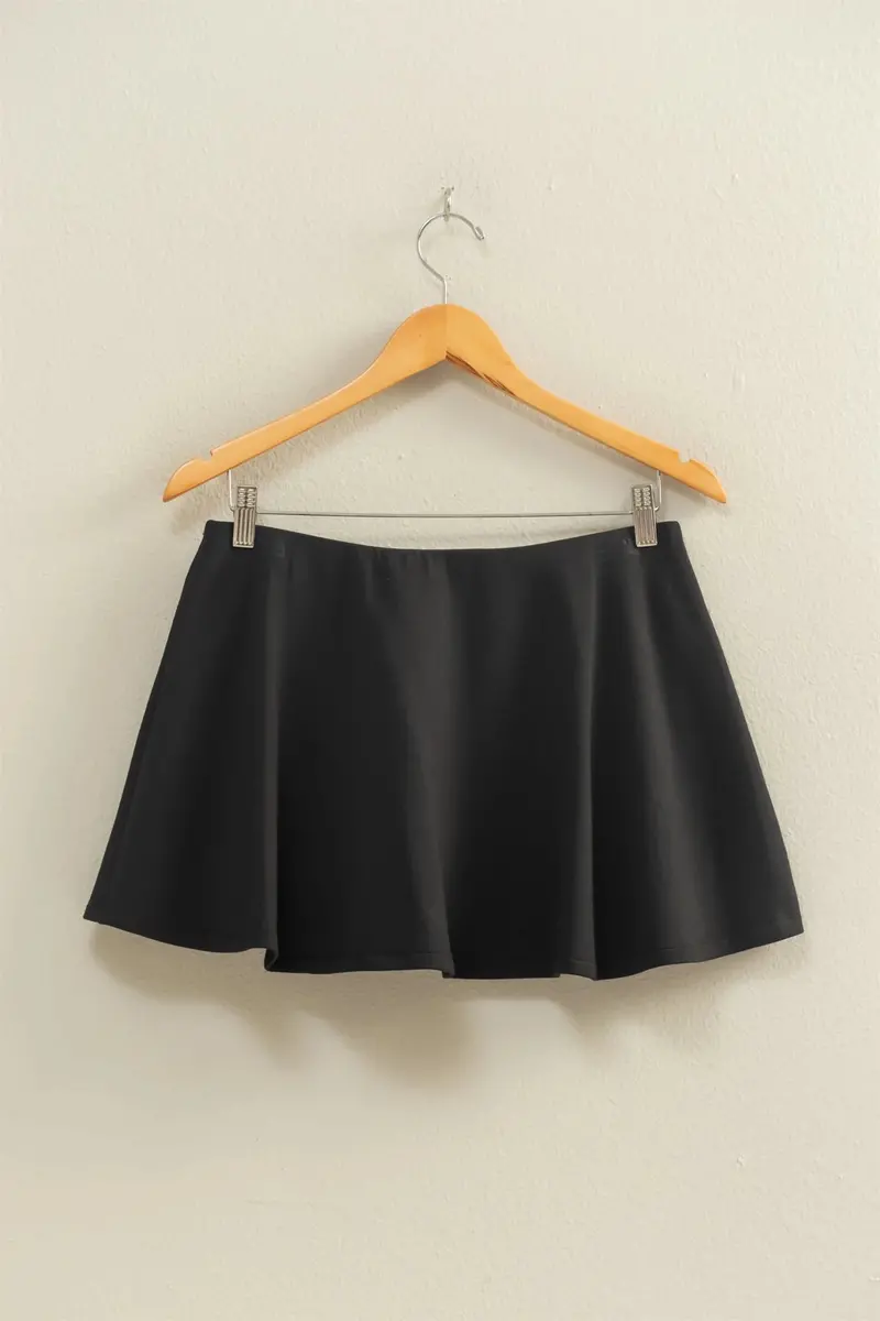 Ladies Hyfve Flirty Double Knit Mid Waist Skort - Dz25e659 1