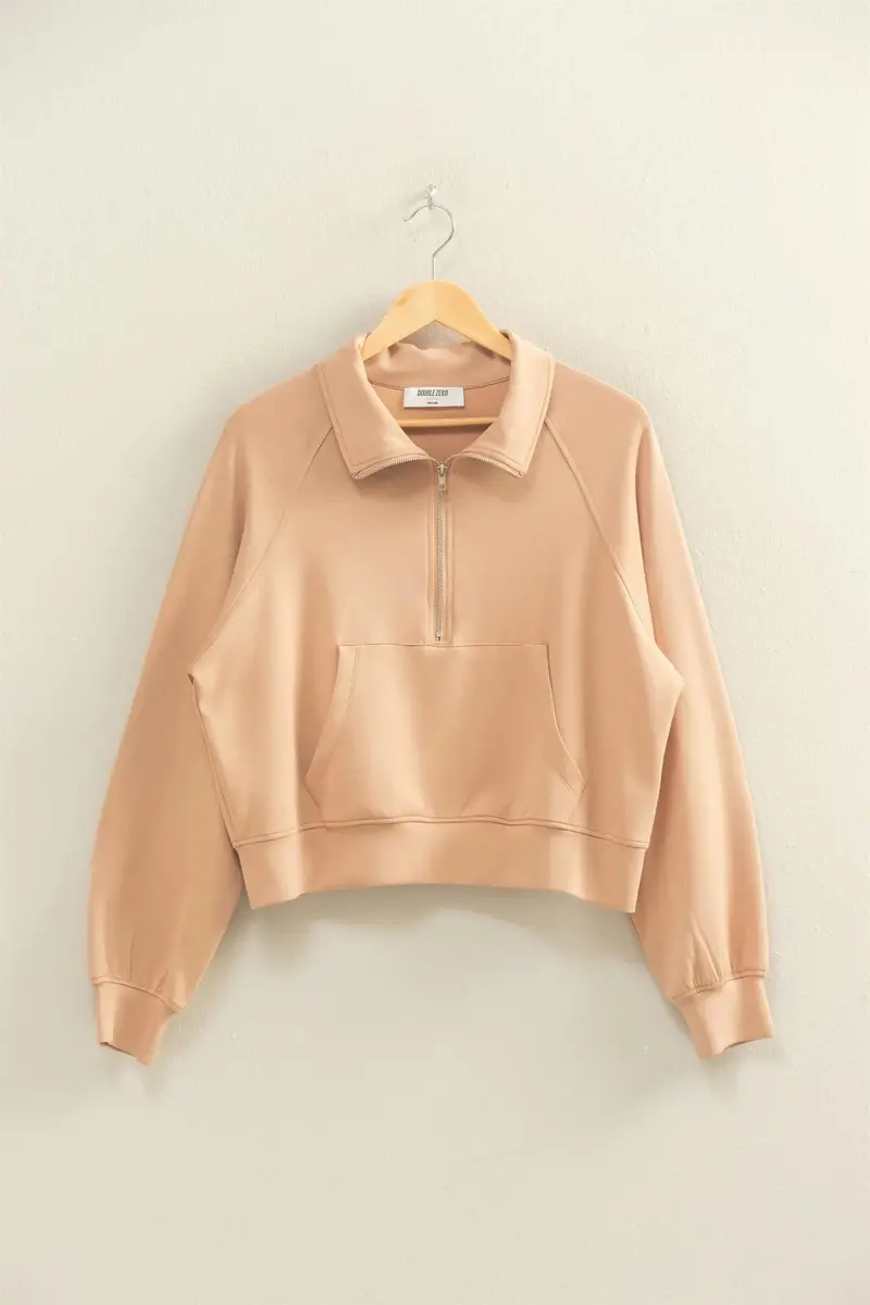 Ladies Hyfve Half Zip Sweatshirt & Drawstring Sweatpants Set - Final Sale 1