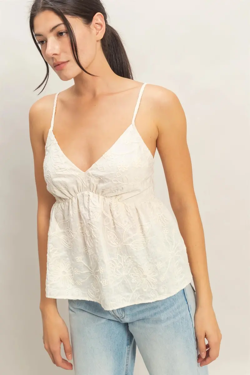 Ladies Hyfve V-Neck Smocked Top Assorted - Hf26e390 1